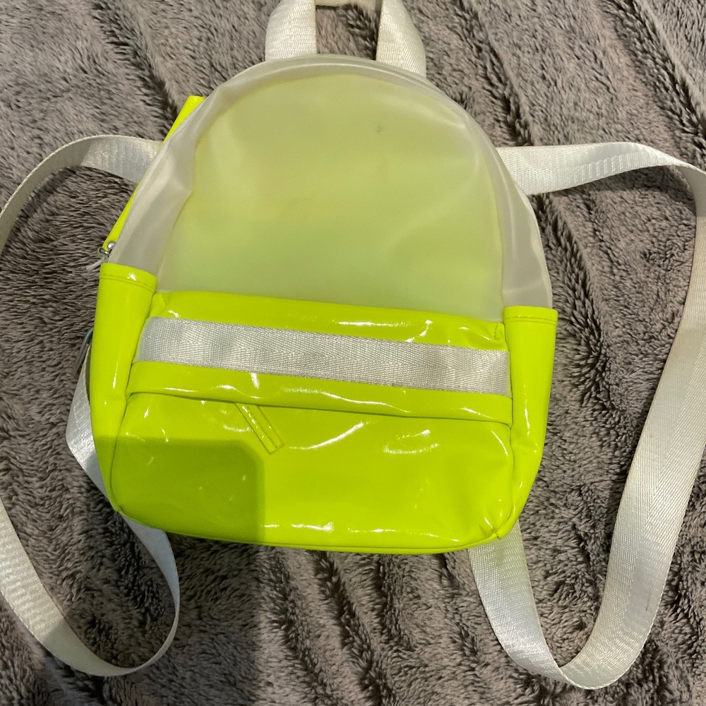 Neon Yellow Mini Backpack